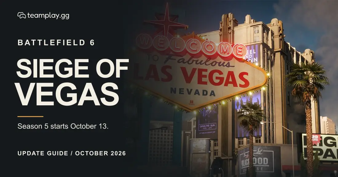 Battlefield 6 Season 5: October 13, Vegas, Area 51 and your squad plan